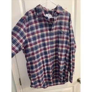 Southern Tide Long Sleeve Button Up Shirt Mens XLarge Stretch Plaid